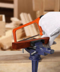 Heavy Duty Tough As Nails Three Inch Bench Vise Featuring A Rock Solid 360 Degree Rotating Base And Sure Grip Jaws for woodworking.