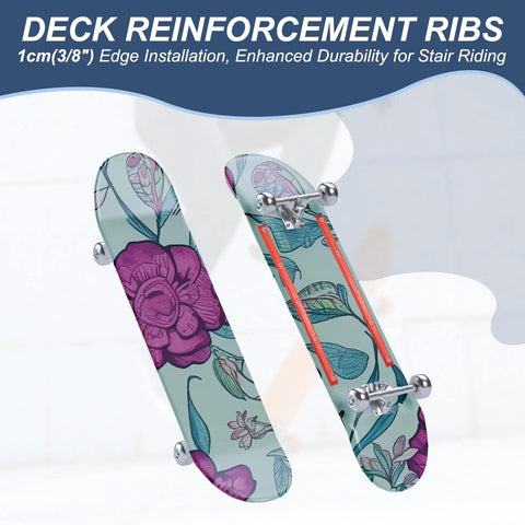 Rib Bones Rails For Skateboards Stable Flexible Longboard Rails With Screws Reduces Friction On Deck Durable ABS Plastic