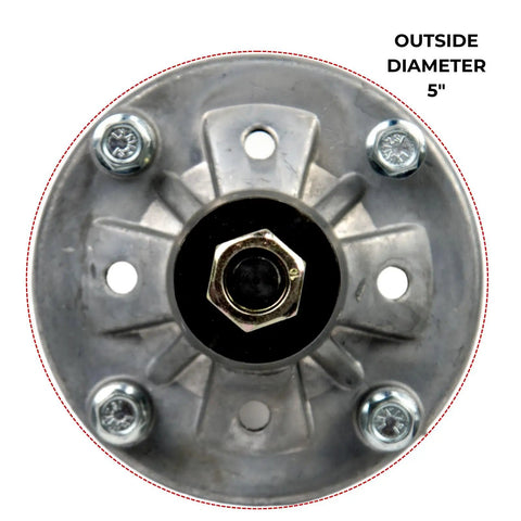 Heavy Duty Spindle Assembly For Riding Lawn Mower Replaces John Deere GY21098 And Husqvarna 187291 Fits 42 48 54 Inch Decks With Bolts 2 Pack No Sweat Install Runs Like New Straight Shooter Solid Grind All Season Long