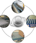 Eight Pcs 1 Inch Ball Transfer Bearings Set Nylon Conveyor Ball Rollers With 360 Degree Rotation Each Ball Supports Up To 66 Lbs