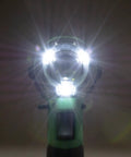 Close-up of illuminated part of Two And A Half Inch Coil Siding Nailer Pro Bundle With Bonus 18V Triple Hammer Impact Driver Kit