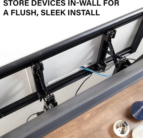9 Inch In Wall Media Box For Device And Cable Management With Customizable Knockouts And Removable Mounting Plate In White Finish
