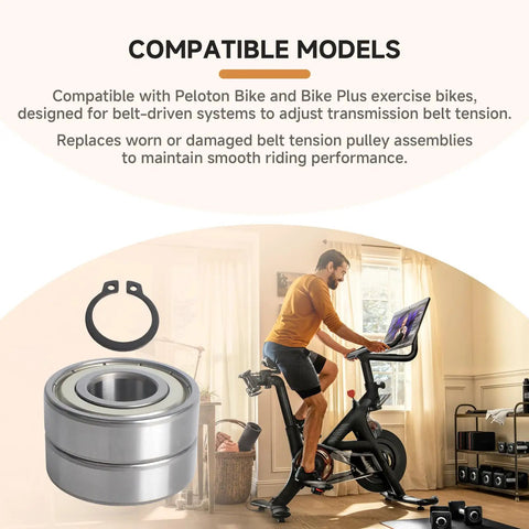 Premium Belt Tensioner Bearing Kit With Two Greased Rollers Plus One Rock Solid Circlip Squashes Rumble Noise And Has Your Stationary Exercise Bike Cruising Smooth Through Every Beast Mode Workout