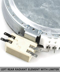 Surface Burner Element Replacement For 6 Inch Electric Range Cooktop Radiant Heating Element 1200W Replaces 316010205 close-up view