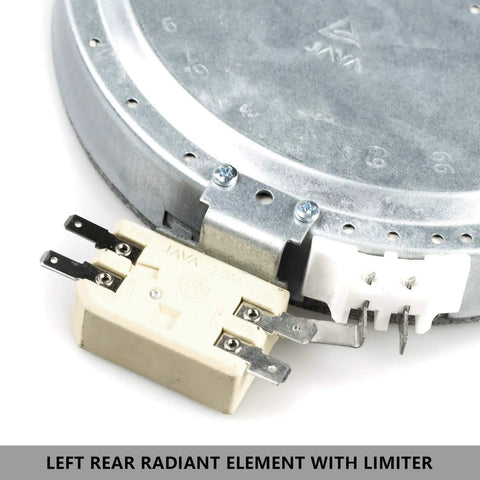 Surface Burner Element Replacement For 6 Inch Electric Range Cooktop Radiant Heating Element 1200W Replaces 316010205 close-up view
