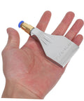 Heavy Duty Industrial Compressed Air Nozzle Spray Attachment held in hand, aluminum tip for efficient drying and cleaning tasks.