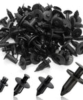 Universal Plastic Rivet Kit 120Pc For ATV UTV Motorcycle M6 M7 M8 showing black clips for panels and fenders