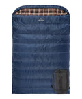 Double Sleeping Bag For Family Camping 20 Degree Warmth With Dual Zippers And Included Compression Sack Spacious Queen Size