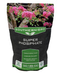 Southern-Gro super phosphate fertilizer 00-18-00 4 lb bag, front view for lawn, garden and food plots