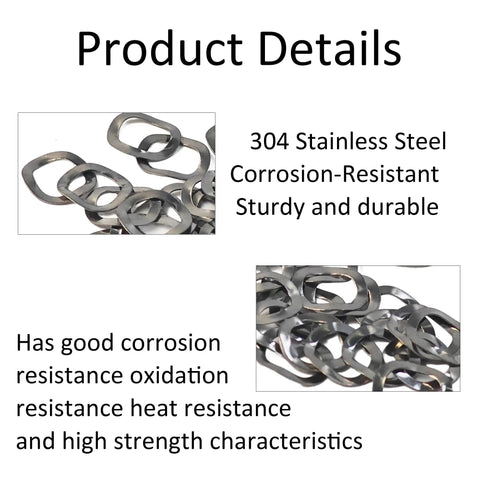 Tough As Nails M16 Wave Spring Washers A Pack Of Fifty Zero Rust Components forged from premium grade 304 stainless steel.