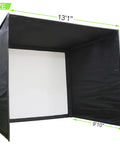 Indoor Golf Simulator Enclosure With Impact Screen For Home Or Garage, 13'1" x 9'10" setup for practice and training