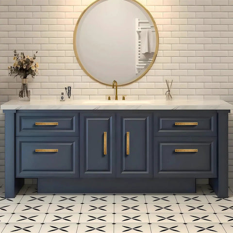 Square Antique Brass Cabinet Pulls Three And Three Quarters Inch Center To Center 96mm on dark blue cabinet drawers