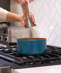 Stove Gap Cover And Crumb Guard Silicone 20.5 Inch By 2.3 Inch Matte Black Pack Of 2 on counter filling stove gap