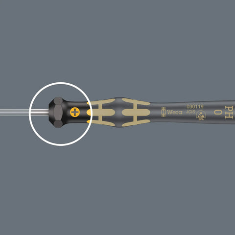 Kraftform ESD 1569 Hexagon Nutspinner Screwdriver With 5mm Head And 60mm Blade Length featuring ergonomic handle and ESD-safe design