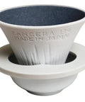 Japanese Ceramic Coffee Dripper With Integrated Saucer Reusable Eco Friendly Pour Over Filter Brewing That Dope Shop Quality Extraction, flat bottom design.