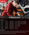 Mechanic checking compatibility for Hydraulic Power Steering Rack And Pinion Assembly For Toyota Tacoma 1996 2004 And Toyota 4Runner 1996 2002 2.7L 3.4L New Unit Leak Resistant Direct Fit Ref 26-2625