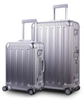 All Aluminum Carry On Luggage With TSA Locks Hard Shell Spinner Suitcase, Aluminum Magnesium Alloy Bumper Corners For Extra Durability