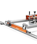 Ready To Roll Manual Drive Upgrade For Custom Slab Flattening Mill featuring aluminum components and adjustable timing belts.