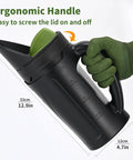 Handheld Lawn And Garden Seed Spreader For Fertilizer Grass Seed Salt Ice Melt Up To 80 Oz Capacity With Three Adjustable Openings