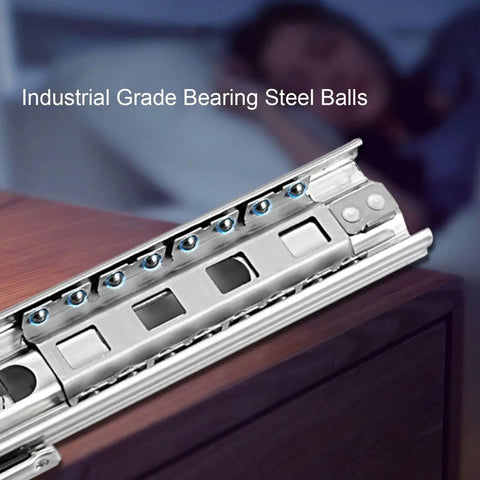 Soft Close Ball Bearing Drawer Slides Heavy Duty Full Extension Kitchen Cabinet Drawer Slides 36 Inch 250 Lb Capacity close-up