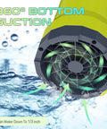 Heavy Hitter Submersible Sump Pump For Smooth Heavy Duty Water Draining Up To 5500 Gph And Thirty Five Feet Vertical Lift With Durable Corrosion Resistant Thermoplastic Housing with 360° bottom suction.