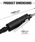 Badass Pneumatic Air Die Grinder Spins At 25000 Rpm with 170MM length and 110MM body for heavy-duty metal working.
