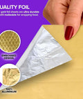 Heavy Duty Aluminum Foil Sheets 12 Inch Pop Up 200 Count Pre Cut For Restaurants And Home Kitchens with embossed design