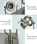 Close-up of Three Light Ceiling Track Lighting Fixture With Flexible GU10 Heads In Brushed Nickel showing GU10 socket details and design.