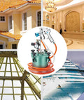 Pro Grade Heavy Duty 5L Pneumatic Paint Pressure Pot With Upgraded 6 Hole Air Spray Gun for various painting projects.