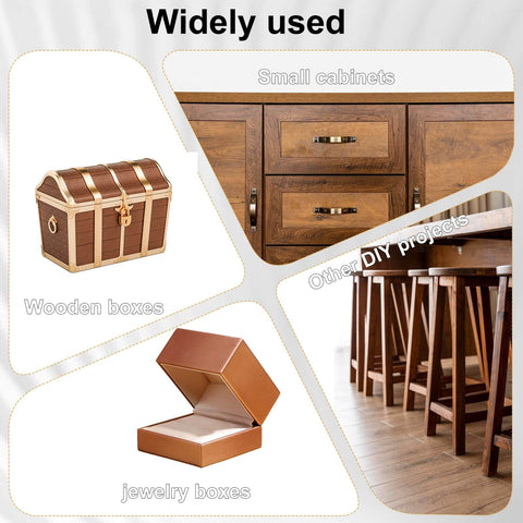 Antique Bronze 180 Degree Mini Hinge Set With 10 Hinges And 40 Screws for wooden boxes, jewelry boxes, cabinets, DIY crafts 18x16mm.