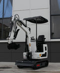 1.2 Ton Pilot Control Gasoline Excavator With Lawn Mower Attachment For Small Farm Use Built For Narrow Paths