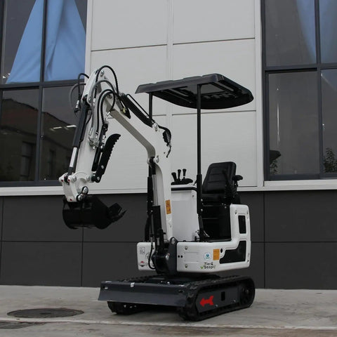 1.2 Ton Pilot Control Gasoline Excavator With Lawn Mower Attachment For Small Farm Use Built For Narrow Paths