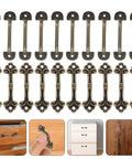 20-Piece Mini Antique Bronze Cabinet Pulls Set For Jewelry Boxes And Small Drawers, Rustic Metal Hardware For Cabinets