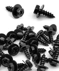 Thirty Pack Hex Head Tapping Screws Oem 9015960498 Exterior Panel Fasteners For Toyota Rav4 Camry Highlander Lexus Es350 Gs350, black steel screws.