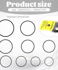 O Ring Watch Gasket Kit For Easy Fix, 28 Pcs 0.6mm Waterproof Rubber Seals For Watches Back Cover, Replacement Ring Washers, 13-40mm