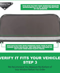 Soft Rear Window Replacement for Jeep Wrangler JK Two Door and Four Door 2011 to 2018 OEM Factory Top Black Diamond product