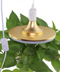 2 Pack E26 E27 LED Light Socket With 5.9 Foot Extension Cord On Off Switch US Plug Pendant Lighting Socket over green plants