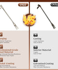 Comparison of forged 30 Inch Halligan Bar For Fire Rescue And Emergency Four In One Tool with casting steel tool, highlighting durability features