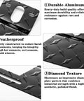 Heavy Duty Aluminum Trailer License Plate Mounting Bracket Kit For RVs, ATVs, UTVs And Boats with diamond texture design