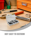 Heavy Duty Plastic Washer Assortment Kit For Bolts And Screws With Cushioning And Wear Resistance Black Flat Washers in clear case