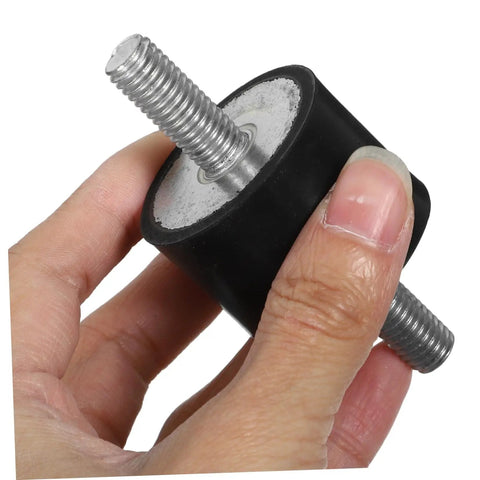 Four Piece Vibration Isolation Mount Kit For Fitness Gear Quiet Shock Absorbers Easy Install Rubber Isolators To Cut Noise And Vibration stable black rubber mount with threaded bolt
