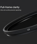 49mm UV Lens Filter Plus Ultra Slim Shield With 30 Layer Nano Coating for ultra clear shots cuts haze and scratches