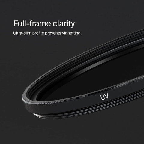 49mm UV Lens Filter Plus Ultra Slim Shield With 30 Layer Nano Coating for ultra clear shots cuts haze and scratches