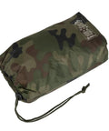 Supertarp Tarp Shelter In Pencott Wildwood Camo, pack view, Waterproof Ripstop Overland Camping Gear For Serious Weather