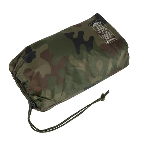 Supertarp Tarp Shelter In Pencott Wildwood Camo, pack view, Waterproof Ripstop Overland Camping Gear For Serious Weather