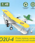 O2U-4 Corsair Biplane Model Kit 1:48 Scale For Adult Collectors, displayed against sky background