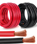 2 AWG Battery Cable Copper Wire, 20 Ft Red And Black OFC Welding Cable For Automotive Marine Solar Generator And Battery Banks, Heavy Duty 99 Percent Pure Copper With PVC Jacket And High Strand Power Wire