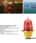 Tower Adjustable Obstruction Light With Flashing AC110V, showcasing rugged design with red beacon, for marine and aviation use.