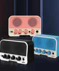 Three Portable 5W Bluetooth Guitar Amps For Practice With Dual 5W Speakers Clean And Overdrive Channels Rechargeable Battery