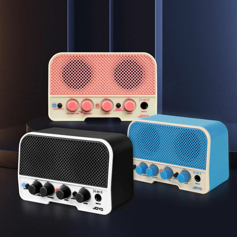 Three Portable 5W Bluetooth Guitar Amps For Practice With Dual 5W Speakers Clean And Overdrive Channels Rechargeable Battery
